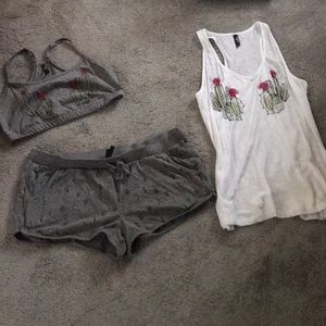 Torrid Cactus 3 Piece Sleep Set Size 2